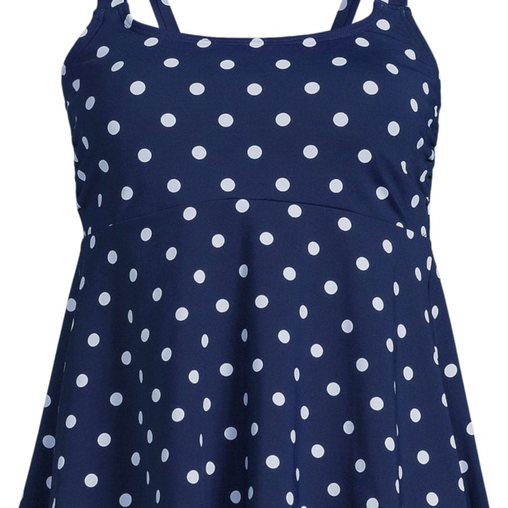 Navy Blue Polka Dot Dress